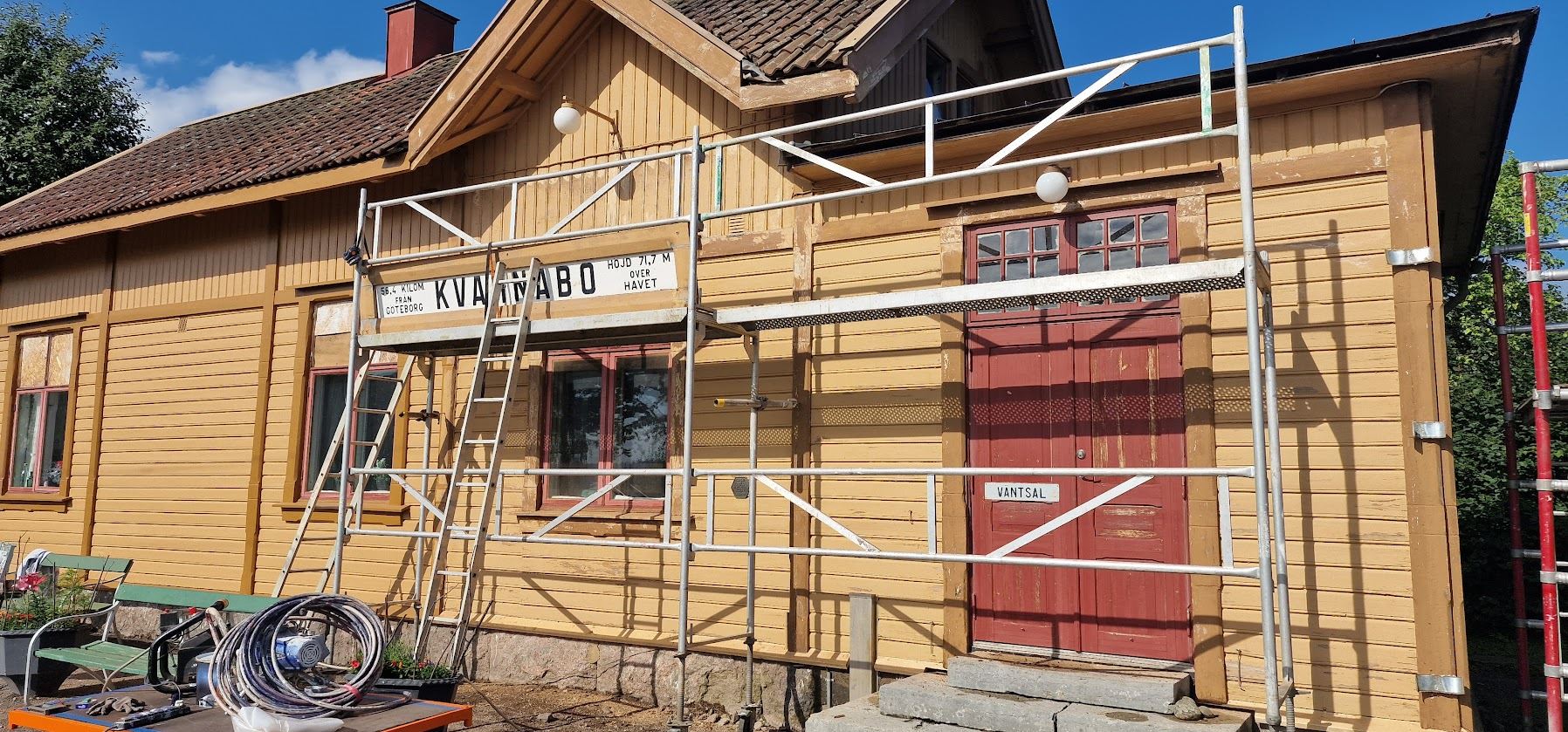 Restaurering av Kvarnabo station